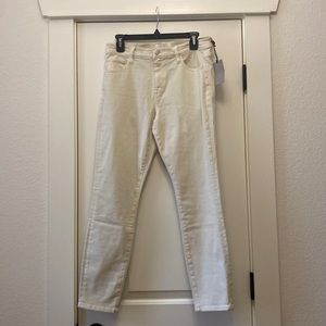 Stonefield Womens Off-white Stretch Ankle Jeans NWT